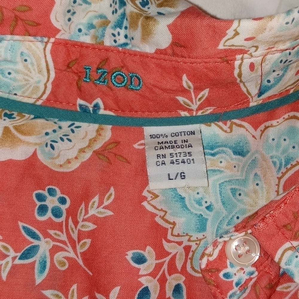 Izod womens button down blouse - Picture 3 of 10